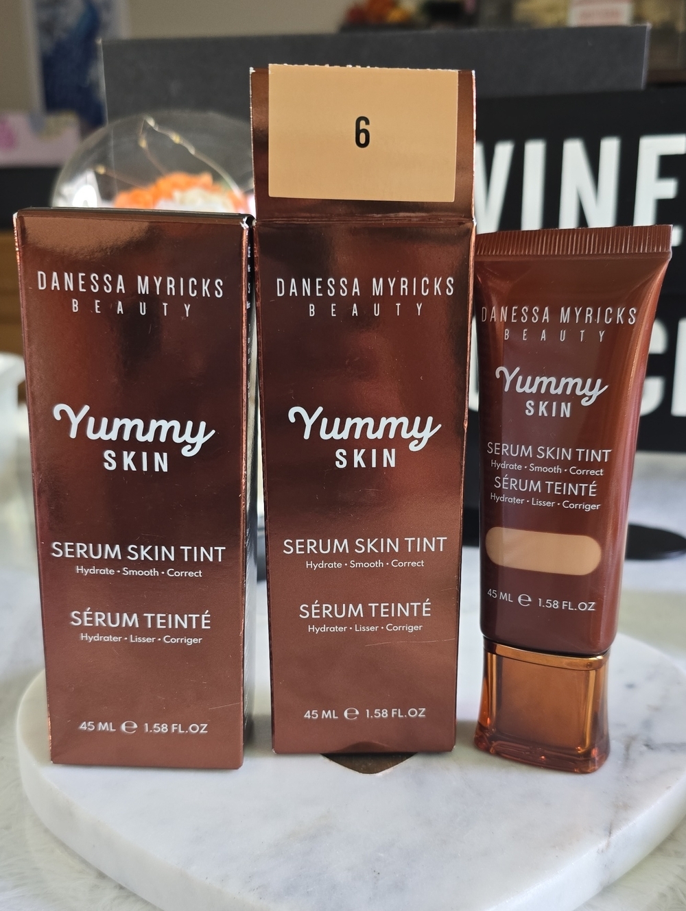 Danessa Myricks Beauty Yummy Skin Serum Skin Tint - Copper Brown Packaging